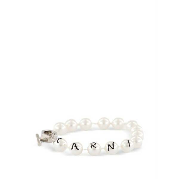 マルニ メンズ ブレスレット・バングル・アンクレット 付属物 Crystal-bead bracelet Silver
