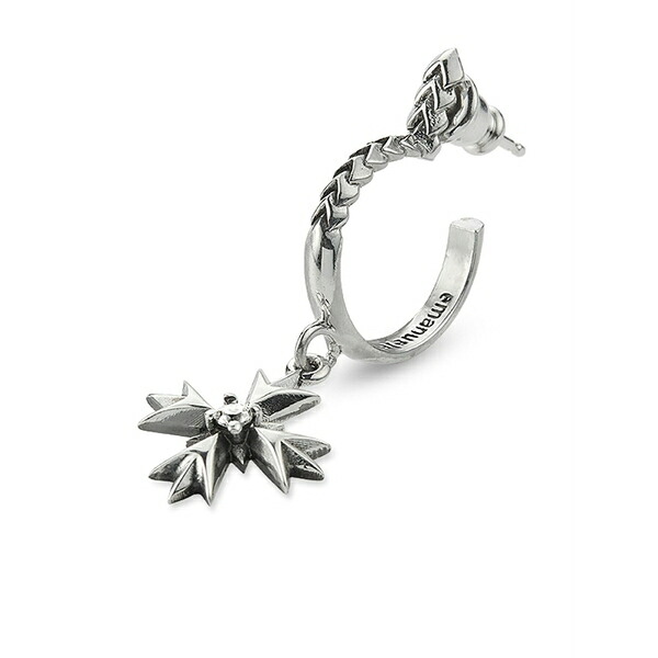 エマニュエレ ビコッキ メンズ ピアス・イヤリング 付属物 Eb crest silver single earring  Silver