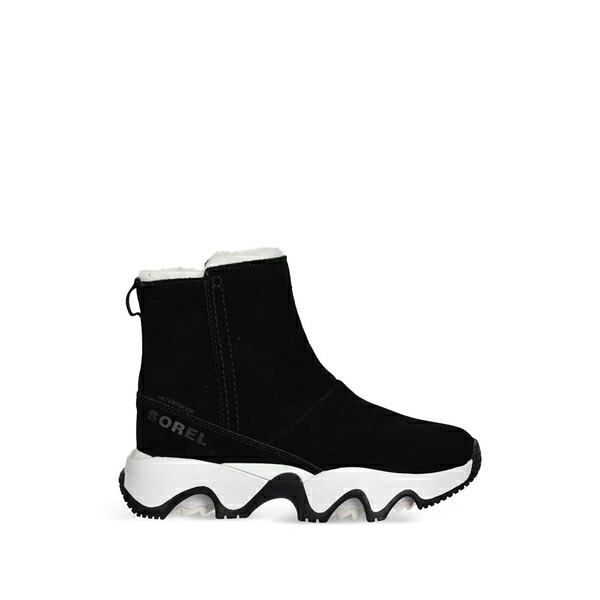 ソレル レディース ブーツ シューズ Kinetic impact side-zip platform boots Black