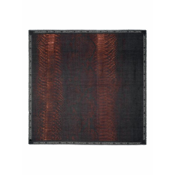 ジャン極点 ゴルチエ レディース 消音装置・袈裟・えり巻き 付属品 Python print logo scarf Black マフラー・スカーフ-バッグ・小物・ブランド雑貨-レディースマフラー・ストール