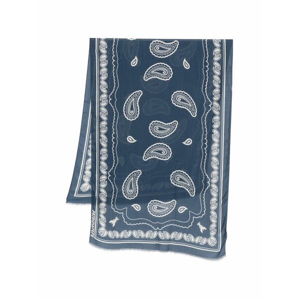 パトリツィア ペペ レディース えり巻き・袈裟・えり巻き 付属品 Graphic-print scarf Blue