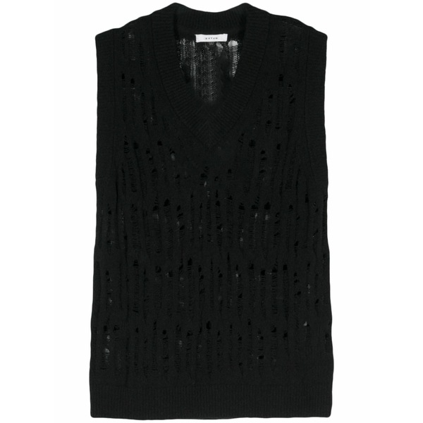 エイティス レディース ニット&セーター アウター Yves vest Black｜asty