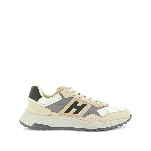 ホー火器 メンズ スニーカー シューズ Hyperlight suede leather sneakers White