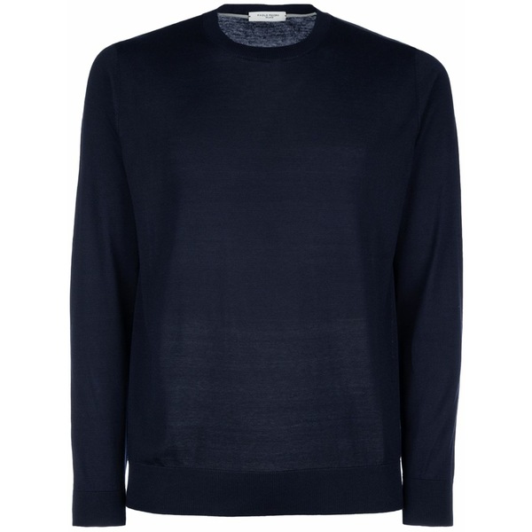 パウロペコラ メンズ 編み物\u0026プルオーバー アウター Crew-neck sweater Blue