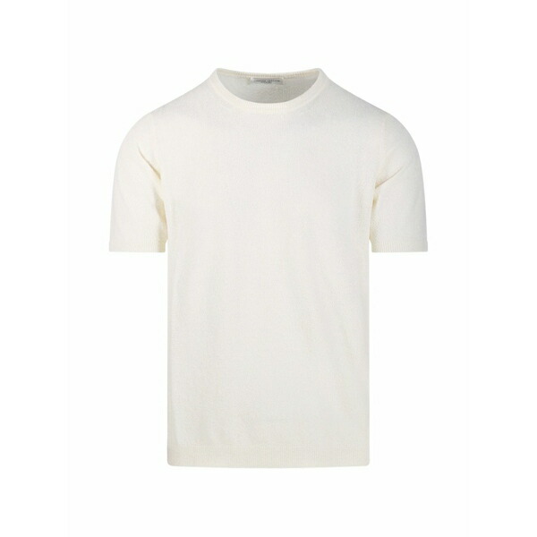 ロベルトコリーナ メンズ Tシャツ トップス Short-sleeve crew-neck t-shirt Neutrals｜asty
