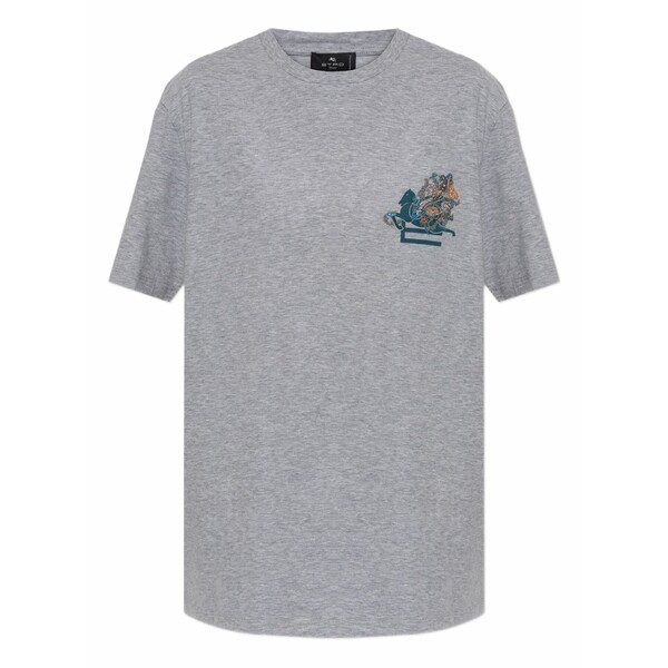 エトロ レディース Tシャツ トップス Horse-print t-shirt Grey｜asty