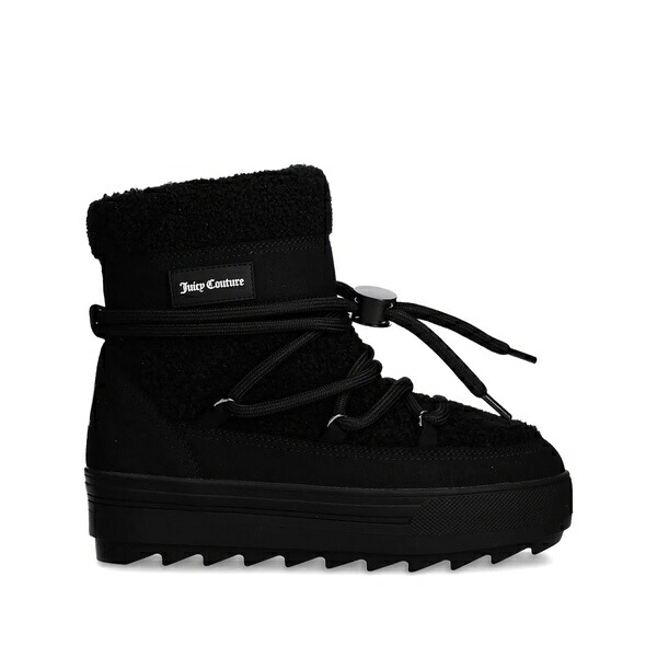 ジューシークチュール レディース ブーツ シューズ Logo-tag snow boots Black