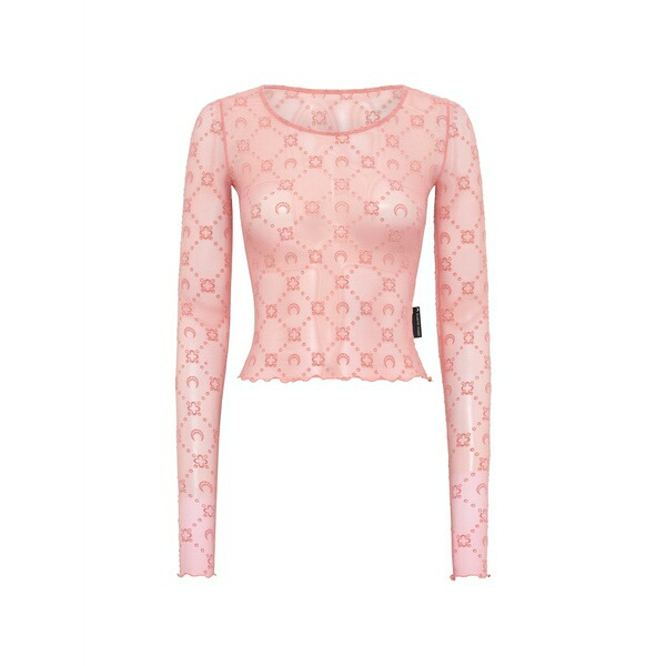 米国海兵隊員 独居室 レディース プルオーバー トップス Geometric-pattern top Pink