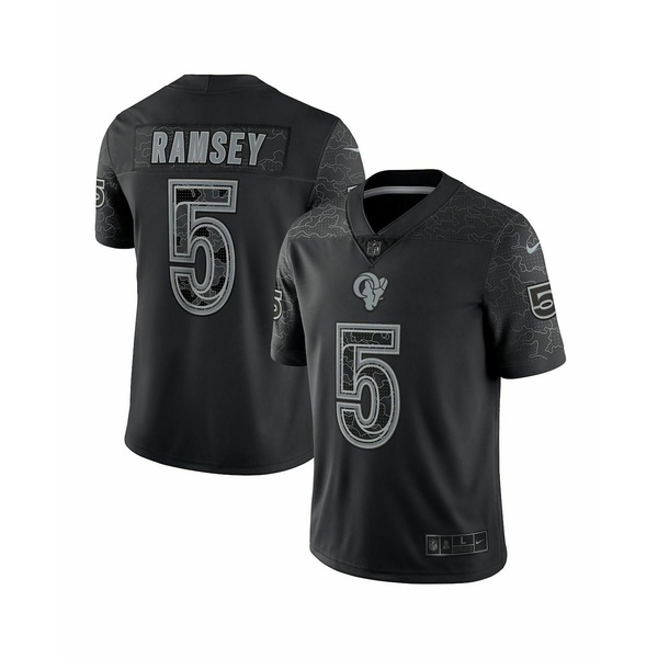 Men's Nike Jalen Ramsey Black Los Angeles Rams RFLCTV Limited Jersey