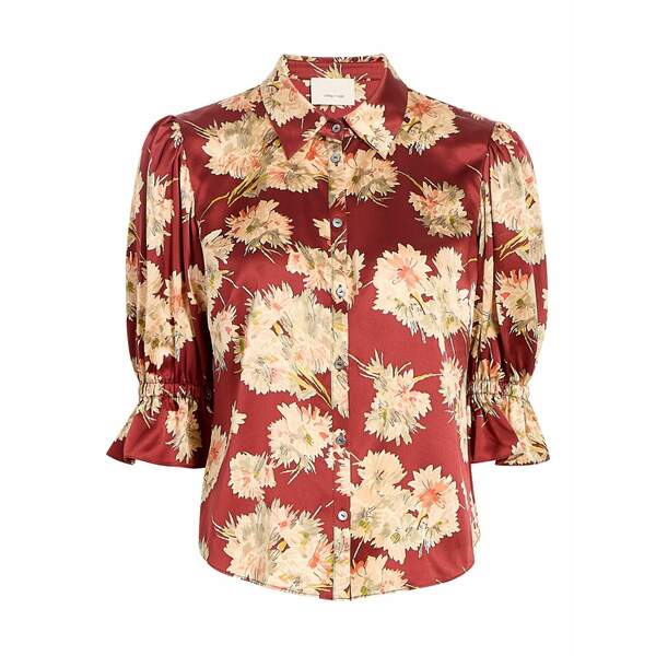 サンクアセプト レディース プルオーバー トップス Mae bouquet fiona shirt Red