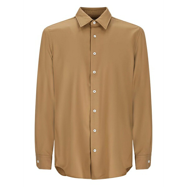 ラルディーニ メンズ シャツ トップス Buttoned shirt Brown|asty