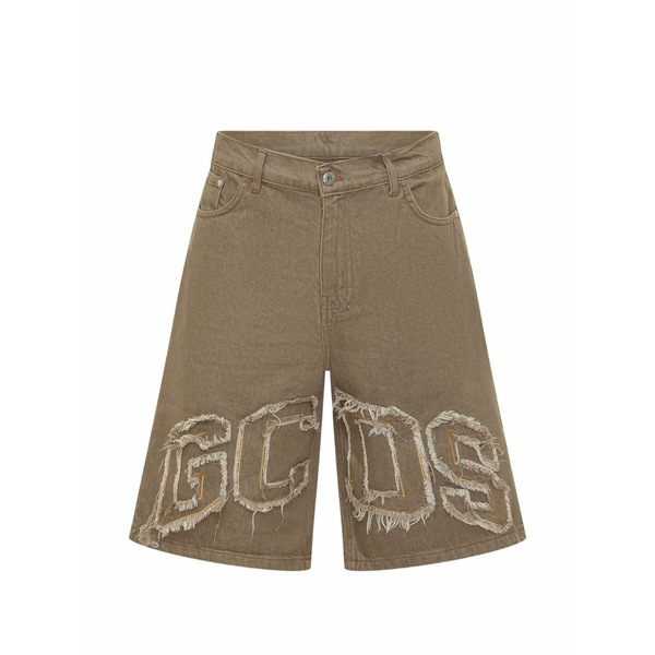 ジーシーディーエス メンズ カジュアルパンツ ボトムス Logo shorts Neutrals｜asty