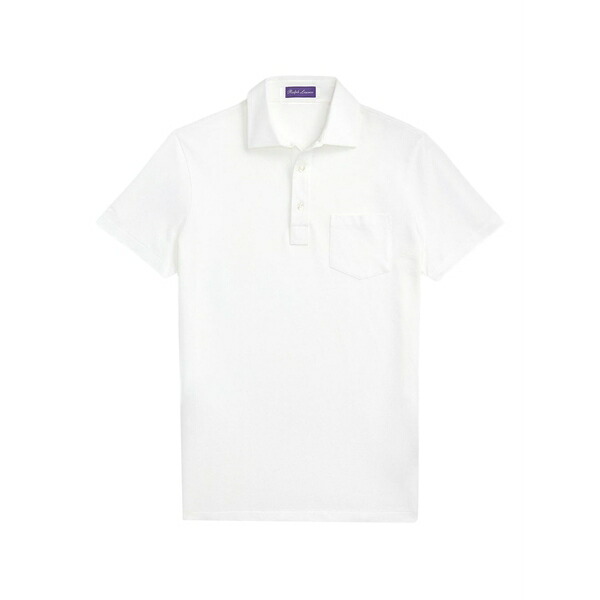 ラルフ・ローレン パープルレーベル メンズ ポロシャツ トップス Piqu?? polo shirt White|asty