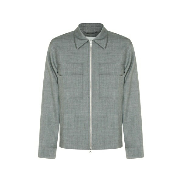 エヌエヌ77 メンズ 上衣＆上衣 アウター Zip pocket jacket Grey メンズファッション-コート・ジャケット