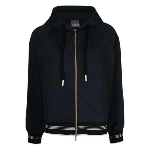 ロレーナアントニアッツィ レディース パーカー・スウェットシャツ アウター Zip-up hoodie Blue