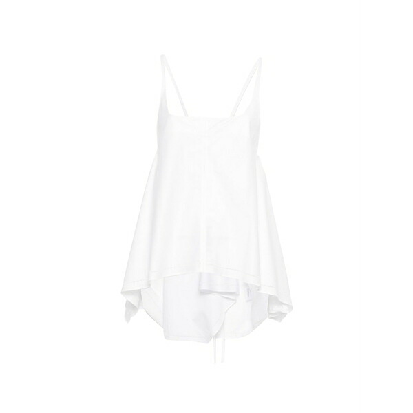 ロウ クラシック レディース シャツ トップス Tie detail blouse White|asty