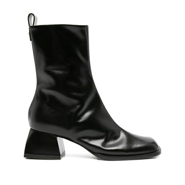 ノダレト レディース ブーツ シューズ Zip-detail boots Black