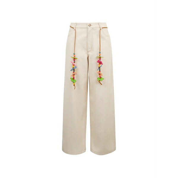 ミラミカティ レディース カジュアルパンツ ボトムス Belt relaxed-fit pants Neutrals｜asty