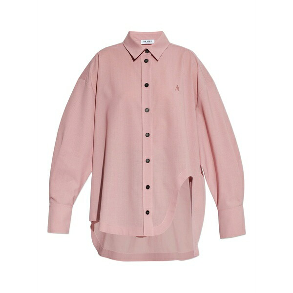 ジ アティコ レディース シャツ トップス Diana button logo shirt Pink｜asty