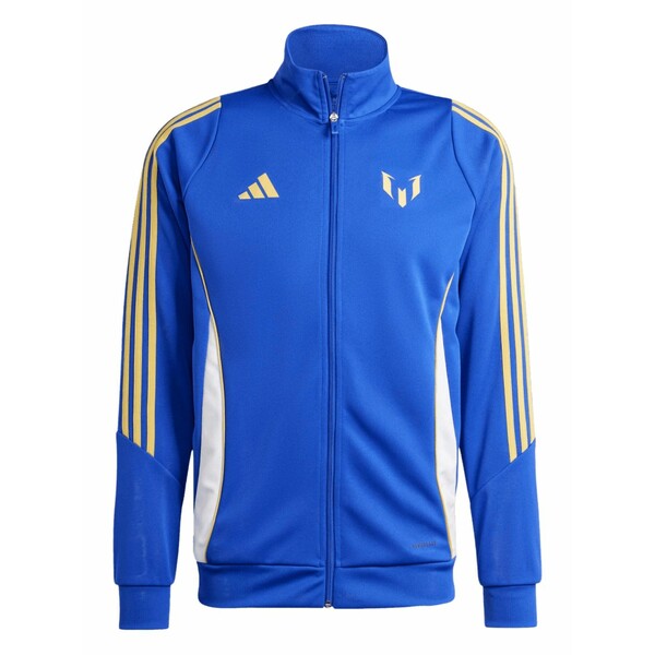 アディダス メンズ 上衣＆上衣 アウター Messi three-stripe track jacket Blue