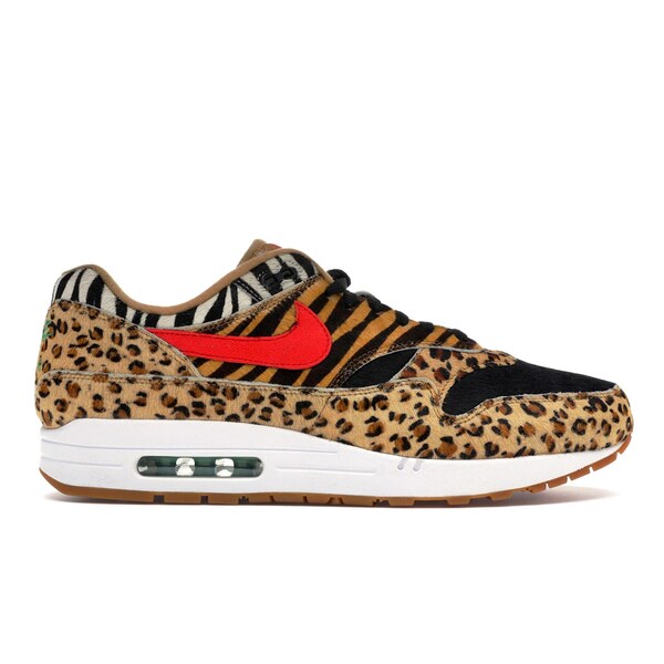 Nike ナイキ メンズ スニーカー  【Nike Air Max 1 atmos Animal Pack 2.0 (All Black Box) (2018)】  大きさ US_M_4.5 Wheat/Sport Red-Bison-Classic Green