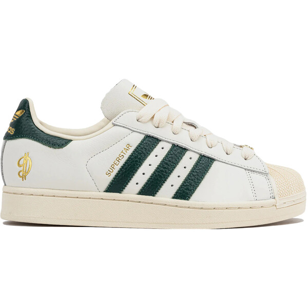 adidas アディダス メンズ スニーカー  【adidas Superstar II Damian Lillard Dame Time】  大いさ US_9.5(27.5糎) White/Green/Beige