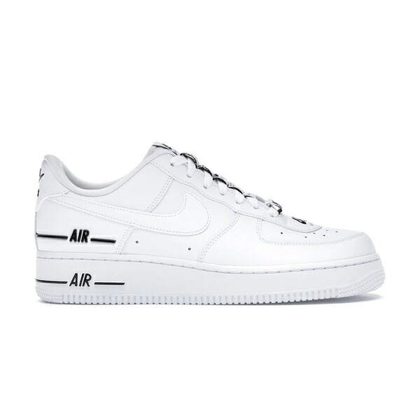Nike ナイキ メンズ スニーカー  【Nike Air Force 1 Low Double Air Low White Black】  大きさ US_6.5(24.5珊) White/White-Black