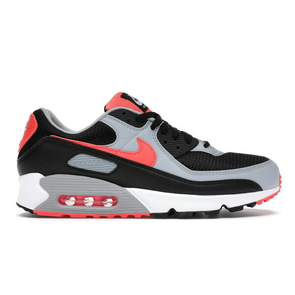 Nike ナイキ メンズ スニーカー  【Nike Air Max 90 Black Radiant Red Wolf Grey】  大きさ US_9.5(27.5珊) Black/Radiant Red-White-Wolf Grey