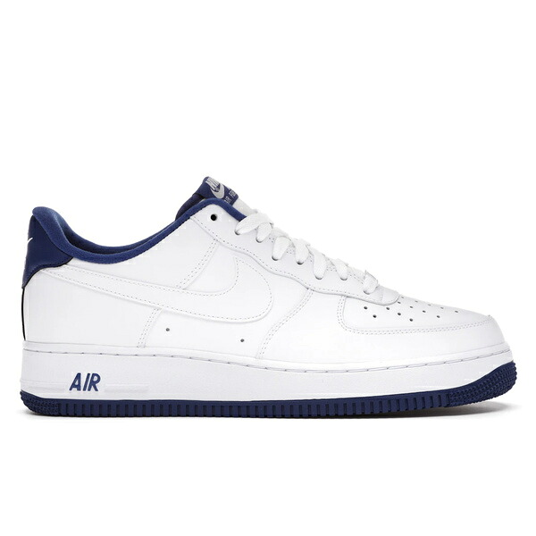Nike ナイキ メンズ スニーカー  【Nike Air Force 1 Low White Deep Royal Blue】  大きさ US_9(27.0糎) White/Deep Royal Blue-White