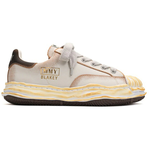 Maison Mihara Yasuhiro ミハラヤスヒロ メンズ スニーカー  【Maison Mihara Yasuhiro Blakey OG Sole Vegan Leather Low White】  大きさ US_8(26.0珊) White