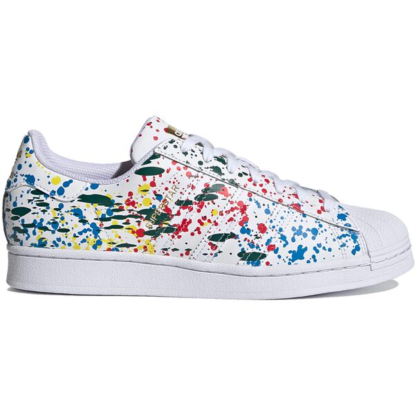 adidas アディダス メンズ スニーカー  【adidas Superstar Splashes, Splatter and Drips White】  大きさ US_8.5(26.5珊) Cloud White/Cloud White/Gold Metallic