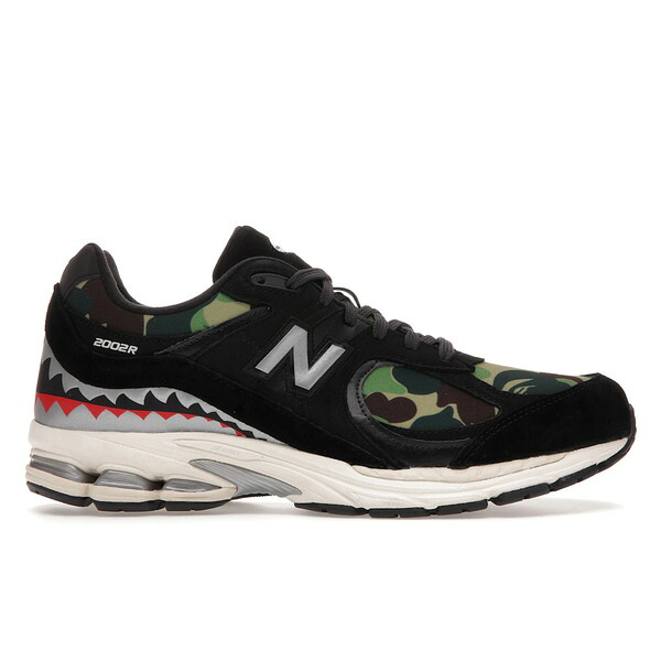 New Balance ニュー平衡にする メンズ スニーカー  【New Balance 2002R BAPE Black】  大きさ US_6.5(24.5珊) Black/Green Camo
