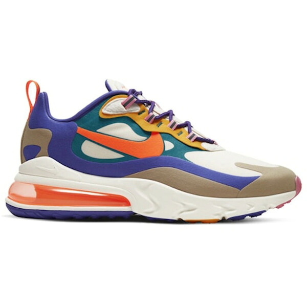 Nike ナイキ メンズ スニーカー  【Nike Air Max 270 React Light Orewood Brown】  大きさ US_9(27.0糎) Light Orewood Brown/Sail/Khaki/Hyper Crimson
