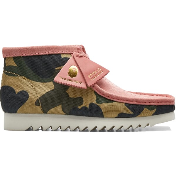 Clarks クラークス メンズ スニーカー  【Clarks Originals Wallabee Bape Coral Combi】  大いさ US_9.5(27.5糎) Coral Combi