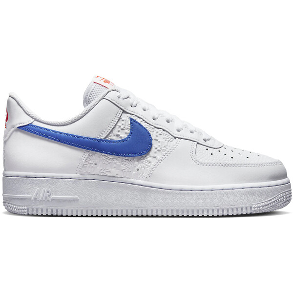Nike ナイキ メンズ スニーカー  【Nike Air Force 1 \u002707 Low Embossed Hoops Racer Blue】  大きさ US_M_4 White/Bright Mandarin/Racer Blue
