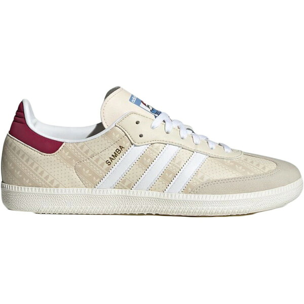 adidas アディダス メンズ スニーカー  【adidas Samba Wonder White Legacy Burgundy】  大いさ US_10.5(28.5糎) Wonder White/Footwear White/Legacy Burgundy