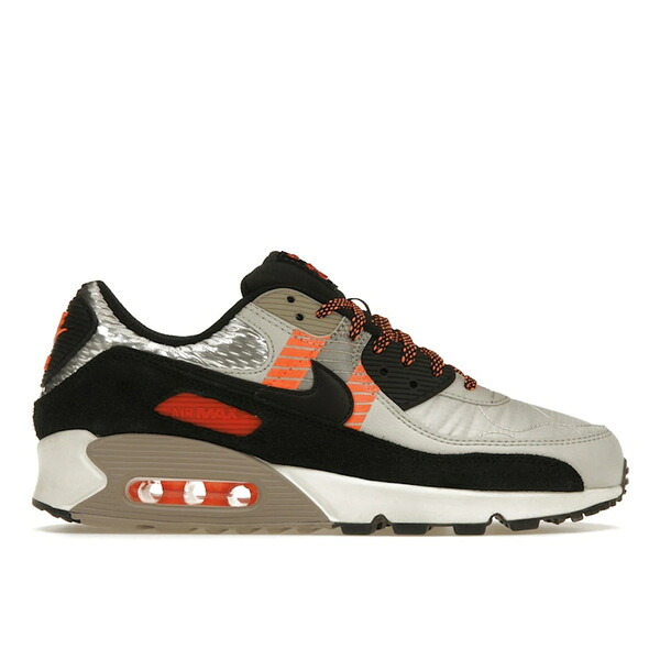 Nike ナイキ メンズ スニーカー  【Nike Air Max 90 3M Pack Light Bone】  大きさ US_8(26.0珊) Light Bone/Black-Total Orange