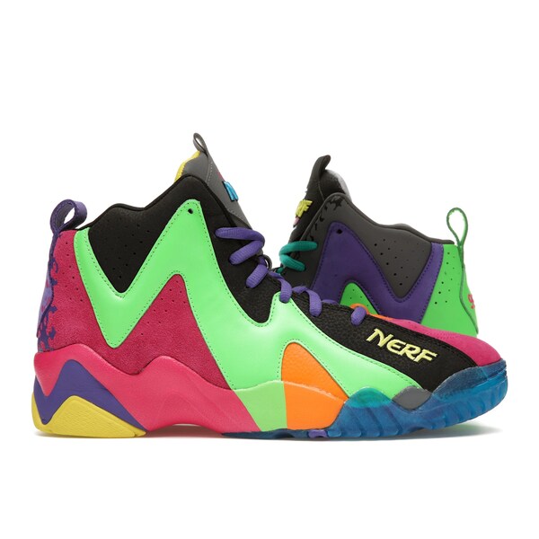 Reebok リーボック メンズ スニーカー  【Reebok Kamikaze II NERF NERFOOP】  大いさ US_11.5(29.5糎) Black/Solar Lime/Proud Pink