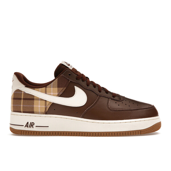 Nike ナイキ メンズ スニーカー  【Nike Air Force 1 Low \u002707 LX Brown Plaid】  大いさ US_6.5(24.5糎) Cacao Wow/Pale Ivory-Cacao Wow