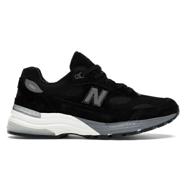 New Balance ニュー平衡にする メンズ スニーカー  【New Balance 992 Black Grey (MiUSA)】  大いさ US_10.5(28.5糎) Black/Grey-White