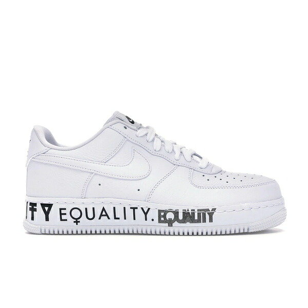 Nike ナイキ メンズ スニーカー  【Nike Air Force 1 Low Equality】  大きさ US_M_13 White/White-Black-White