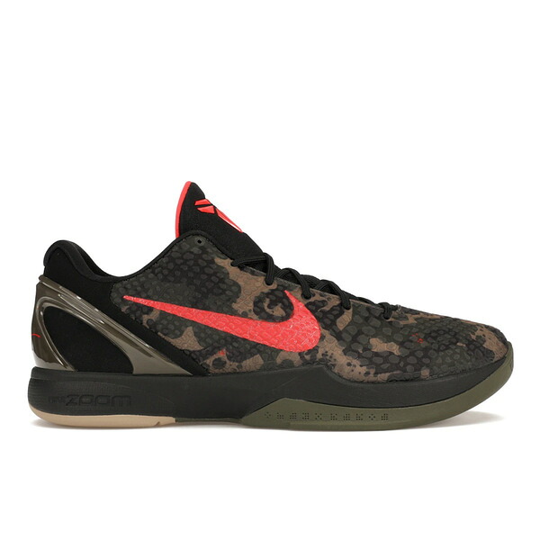 Nike ナイキ メンズ スニーカー  【Nike Kobe 6 Protro Italian Camo (2024)】  大いさ US_12.5(30.5糎) Black/Crimson Bog/Khaki