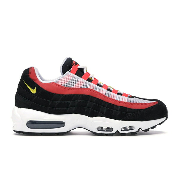 Nike ナイキ メンズ スニーカー  【Nike Air Max 95 Black Crimson Yellow】  大いさ US_11.5(29.5糎) Black/Platinum Tint-Crimson-Electric Green
