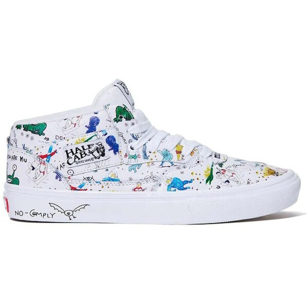 Vans バンズ メンズ スニーカー  【Vans Half Cab No Comply x Daniel Johnston】  大いさ US_10(28.0糎) White/Multicolor