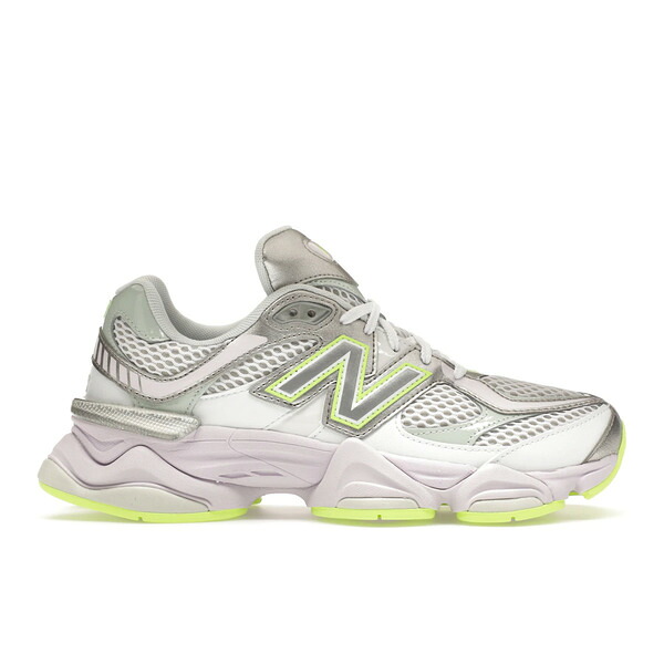 New Balance ニュー平衡にする メンズ スニーカー  【New Balance 9060 White Taro】  大きさ US_7(25.0珊) White/Silver Metallic/Taro