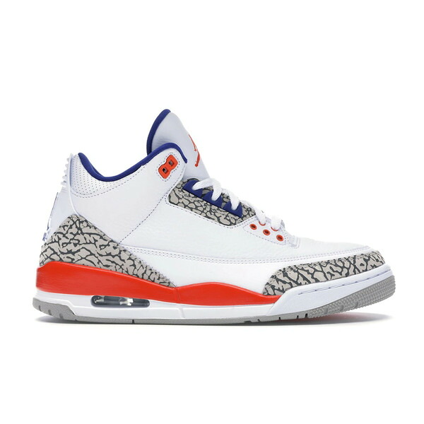 Jordan ジョーダン メンズ スニーカー  【Jordan 3 Retro Knicks】  大きさ US_M_17 White/Old Royal-University Orange-Tech Grey