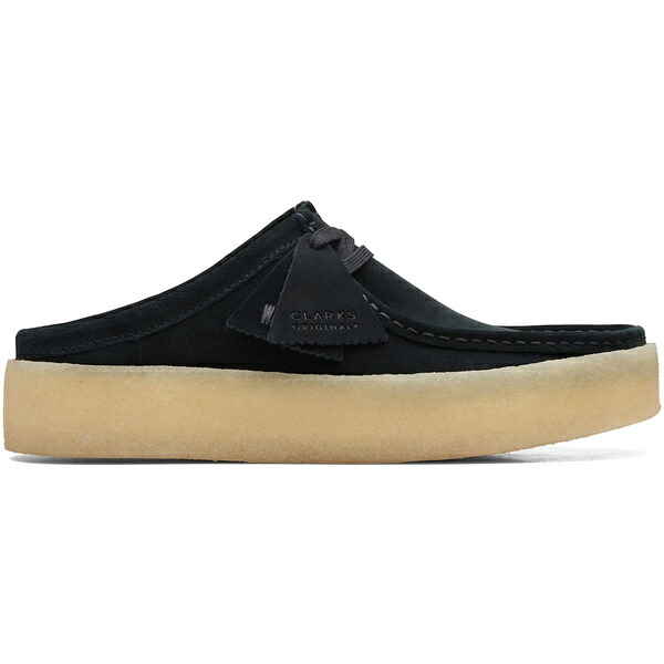 Clarks クラークス メンズ スニーカー  【Clarks Originals Wallabee Cup Mule Black Suede】  大いさ US_7.5(25.5糎) Black
