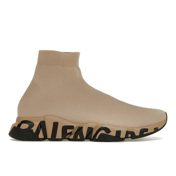Balenciaga バレンシアガ メンズ スニーカー  【Balenciaga Speed Beige Black】  大いさ US_M_13 Beige/Black