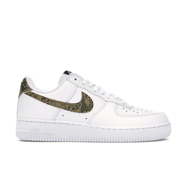 Nike ナイキ メンズ スニーカー  【Nike Air Force 1 Low Retro Ivory Snake】  大いさ US_12.5(30.5糎) White/Elemental Gold-Dark Hazel-Black