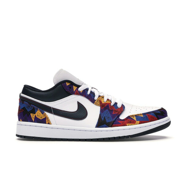 Jordan ジョーダン メンズ スニーカー  【Jordan 1 Low Nothing But Net】  大いさ US_7(25.0糎) White/Dark Obsidian-Team Red